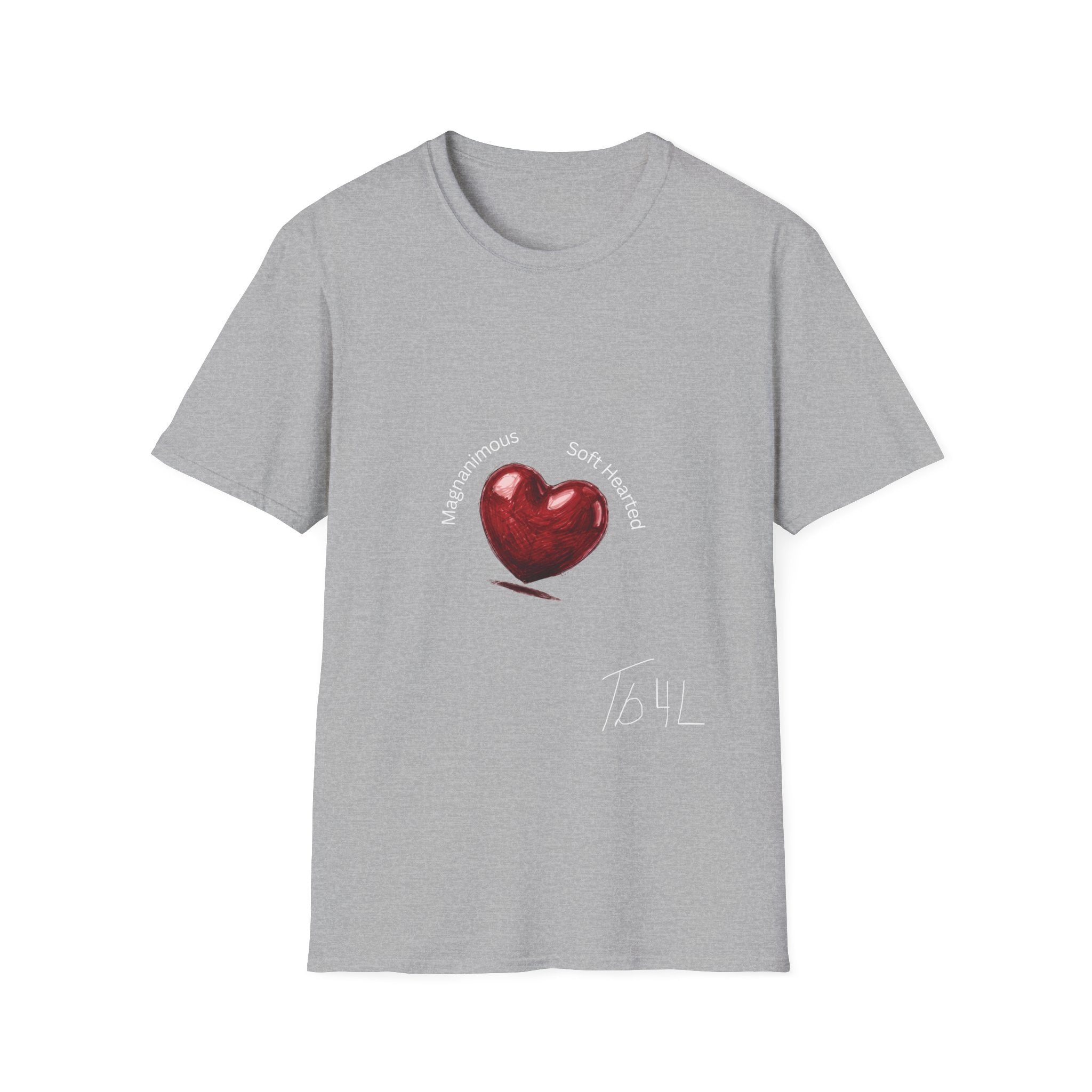 Heart Graphic T-Shirt — 'Magnanimous • Soft‑Hearted' Tee