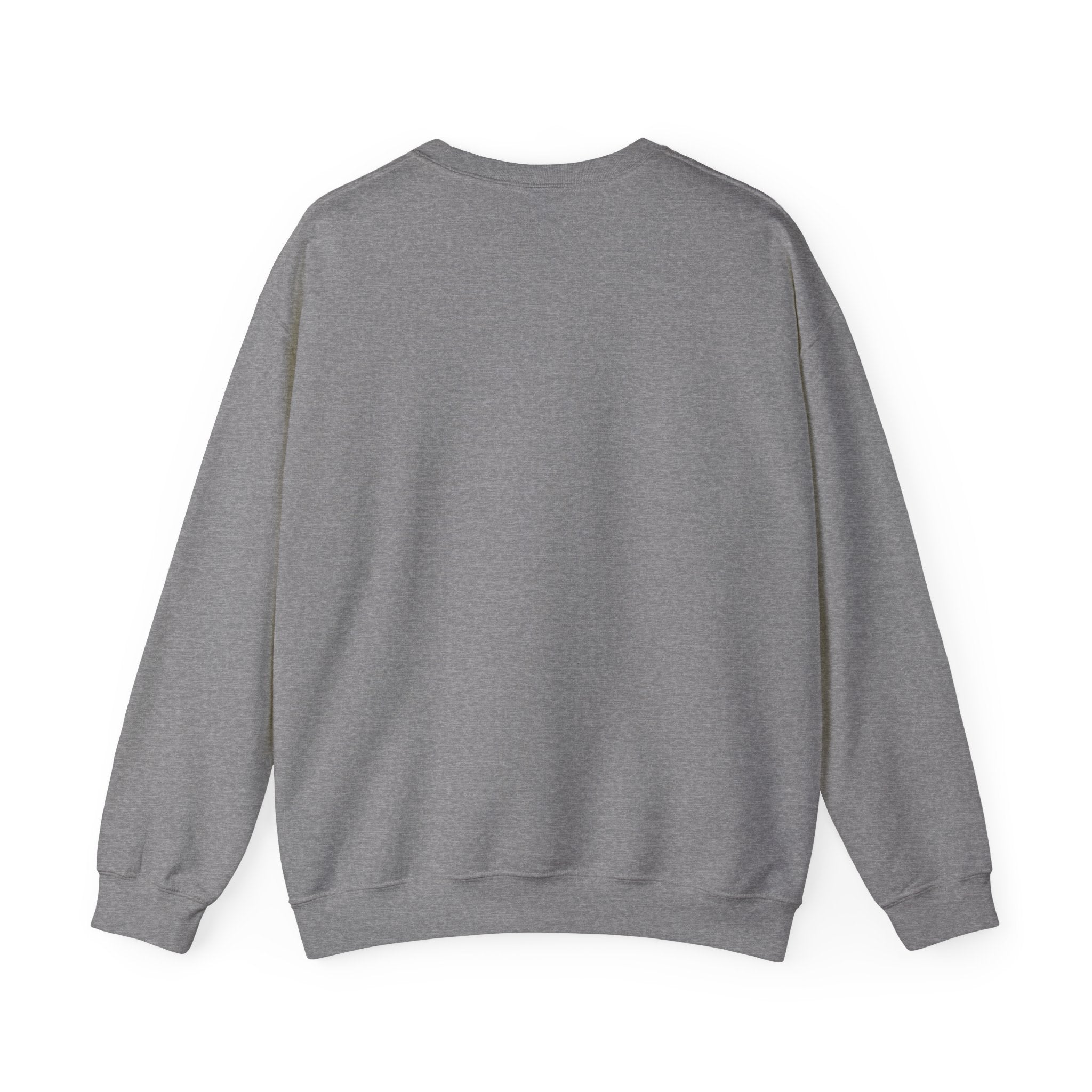Crewneck Sweatshirt — Roaring Black Lion with Cross Graphic