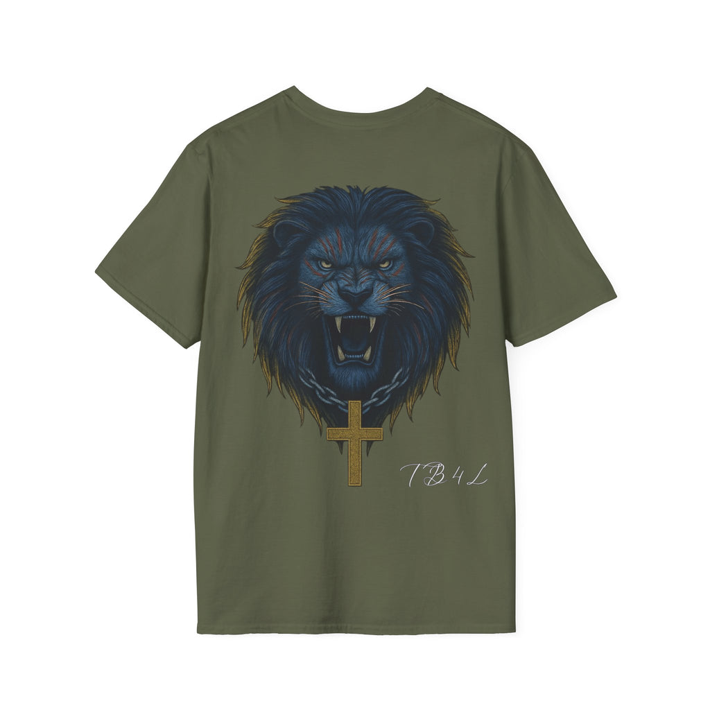 Roaring Lion Cross T-Shirt — Bold Graphic Tee (T B 4 L)